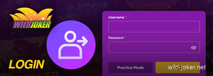 Wild Joker Casino account login instructions